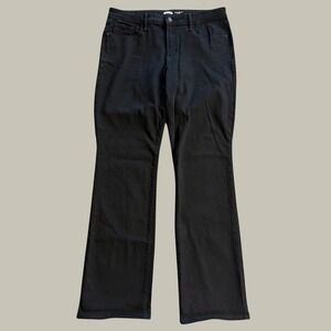 Old Navy Kicker Boot Cut Mid Rise Black Jeans Size 12 Stretch Denim Pants